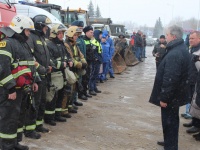 Смотр сил и средств городской и районной подсистемы РСЧС (Единая государственная система предупреждения и ликвидации чрезвычайных ситуаций)